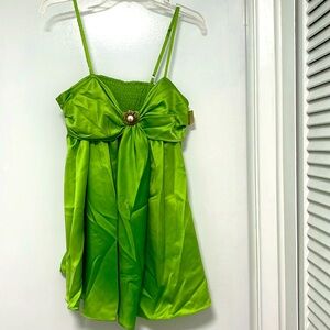 Victoria’s Secret lime, green mini dress perfect for fairy costume. S